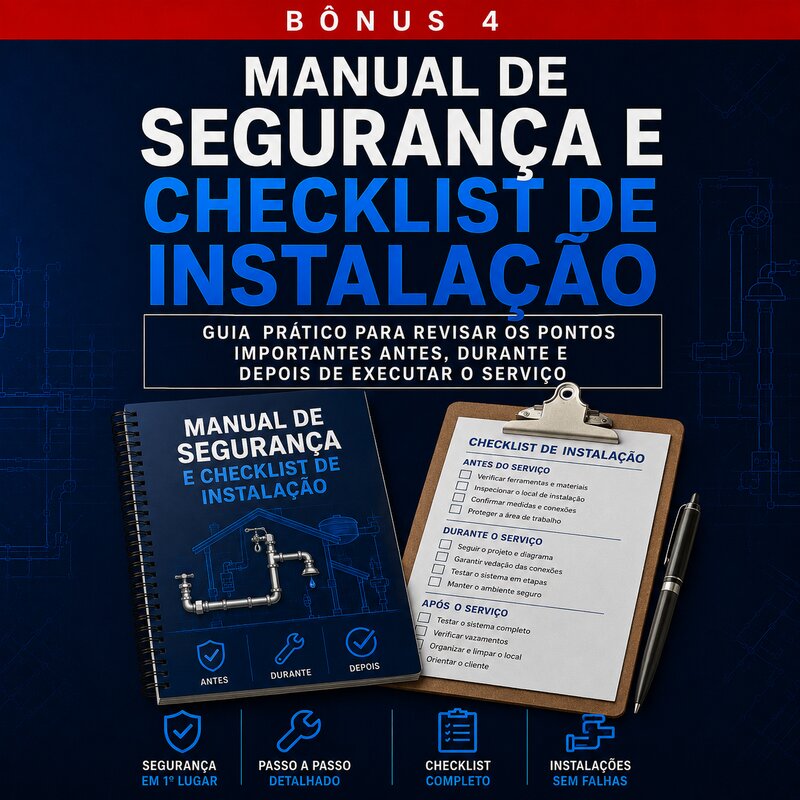 Manual de segurança e checklist de instalação